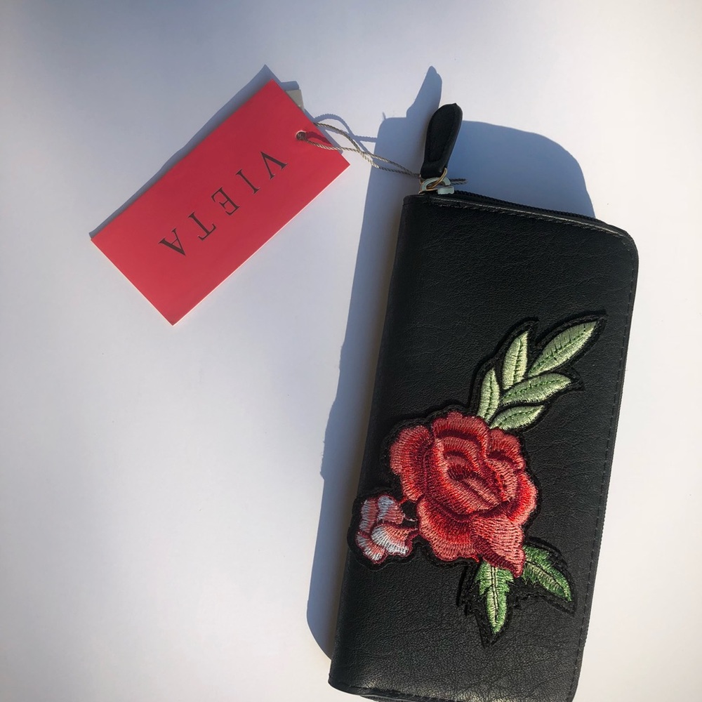 Rose emblem wallet
